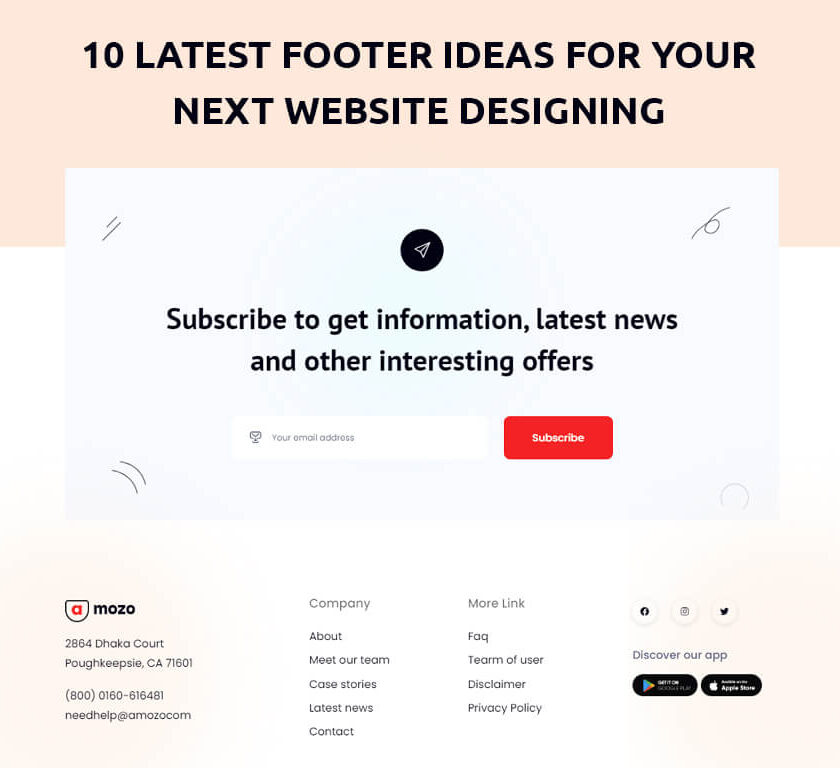 Latest Footer Ideas